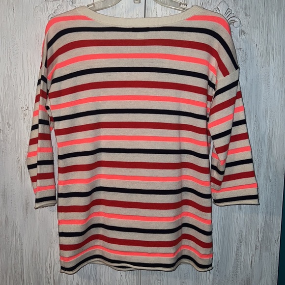 Gap spring stripe neon sweater with button shoulder - Picture 4 of 4